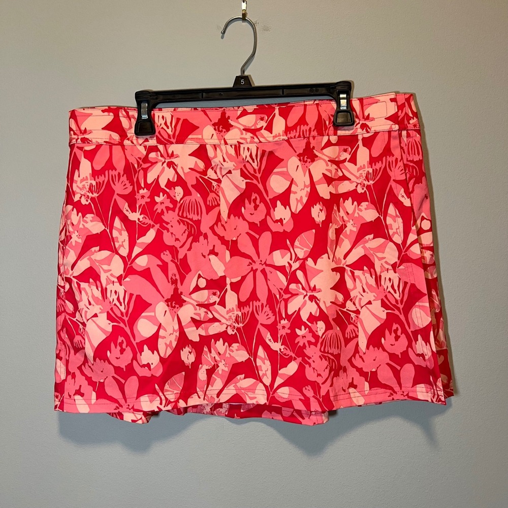 RipSkirt Hawaii Pink Floral Wrap Vacation Skirt XL Tropical Beach Coverup